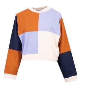 French Connection Multicolor Block Sweatshirt